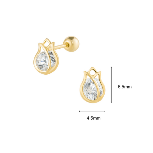 14K (58.5%) SOLID GOLD BELLAROSE PIERCING