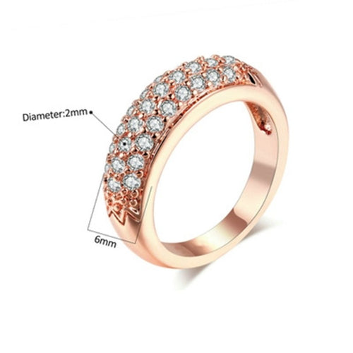 Half side zircon ring