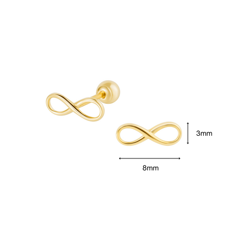 14K (58.5%) SOLID GOLD ETERNITY PIERCING