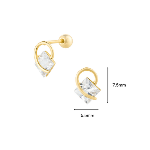 14K (58.5%) SOLID GOLD SIMM PIERCING
