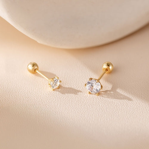 14K (58.5%) SOLID GOLD 6 PRONG PIERCING