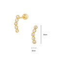 14K (58.5%) SOLID GOLD XAVIA PIERCING